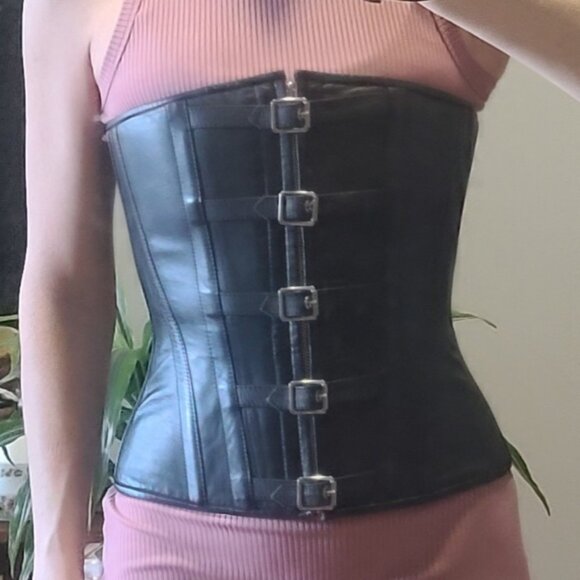 Vintage Northbound Leather 5-buckle Corset - Picture 1 of 6